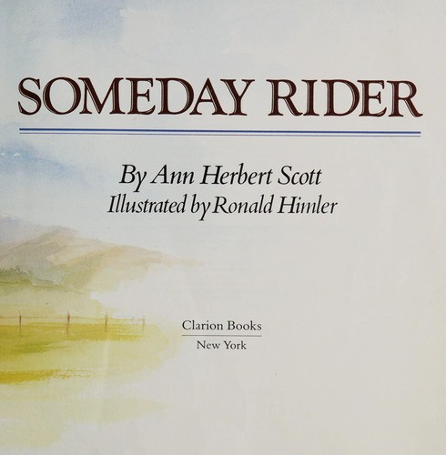 Cover of Someday Rider