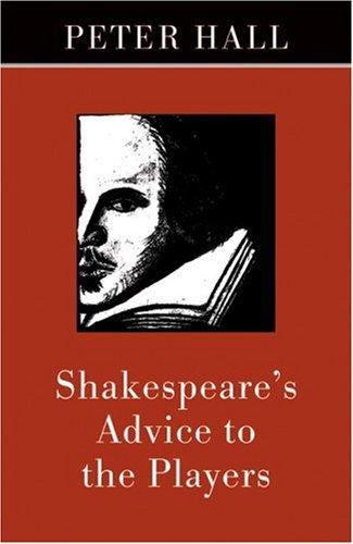 Cover of Shakespeare's Advice to the Players