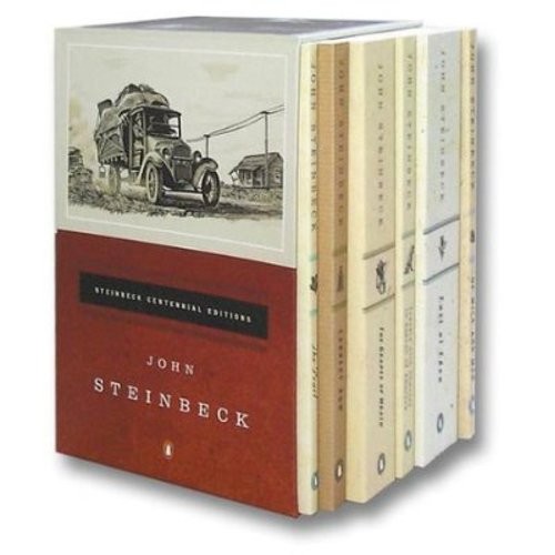 Cover of The Steinbeck Centennial Collection: The Grapes of Wrath/Of Mice and Men/East of Eden/The Pearl/Cannery Row/Travels With Charley in Search of America