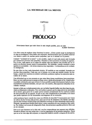 Cover of La sociedad de la mente : la inteligencia humana a la luz de la inteligencia artificial