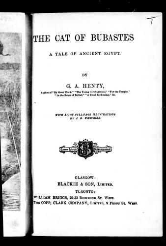 Cover of The Cat Of Bubastes