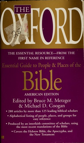 Cover of Oxford Guide to People and Places of the Bible