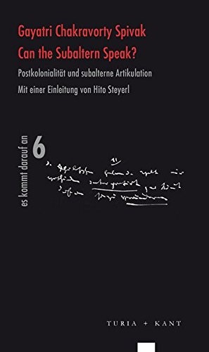 Cover of Can the Subaltern Speak? Postkolonialitat und subalterne Artikulation