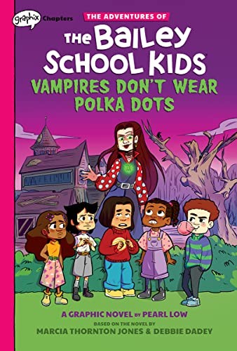 Cover of Vampires Don't Wear Polka Dots: A Graphix Chapters Book