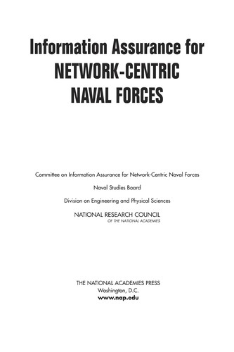 Cover of Information Assurance for Network-Centric Naval Forces