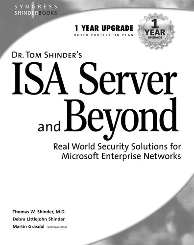 Cover of Dr Tom Shinder's ISA Server and Beyond: Real World Security Solutions for Microsoft Enterprise Networks