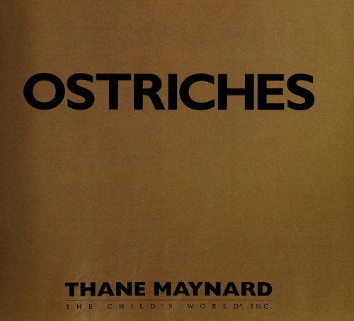 Cover of Ostriches