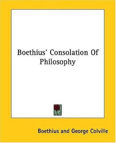 Cover of Boethius' Consolation Of Philosophy