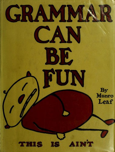 Cover of Grammar can be fun