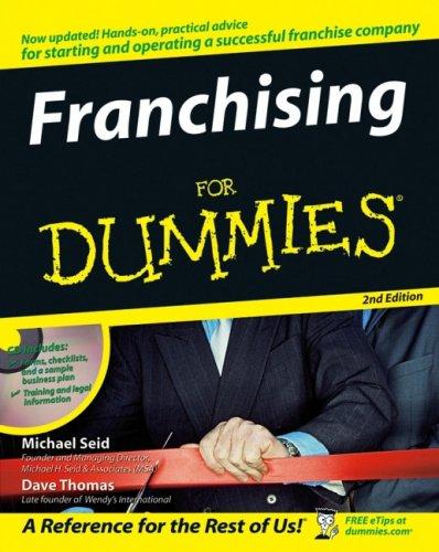 Franchising for Dummies