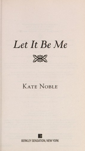 Cover of Let It Be Me