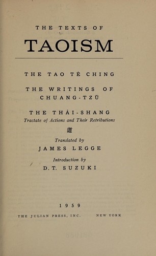 Cover of The Texts of Taoism