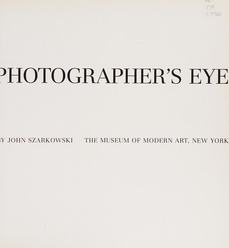 Cover of The Photographer's Eye