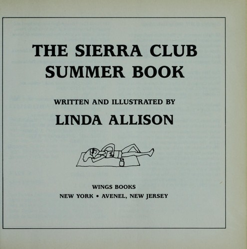 Cover of The Sierra Club summer book