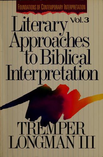 Cover of Literary Approaches to Biblical Interpretation