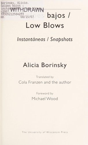 Golpes bajos / Low Blows: Instantaneas / Snapshots