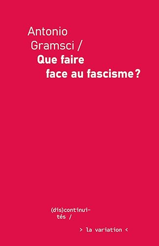 Cover of Que faire face au fascisme ?
