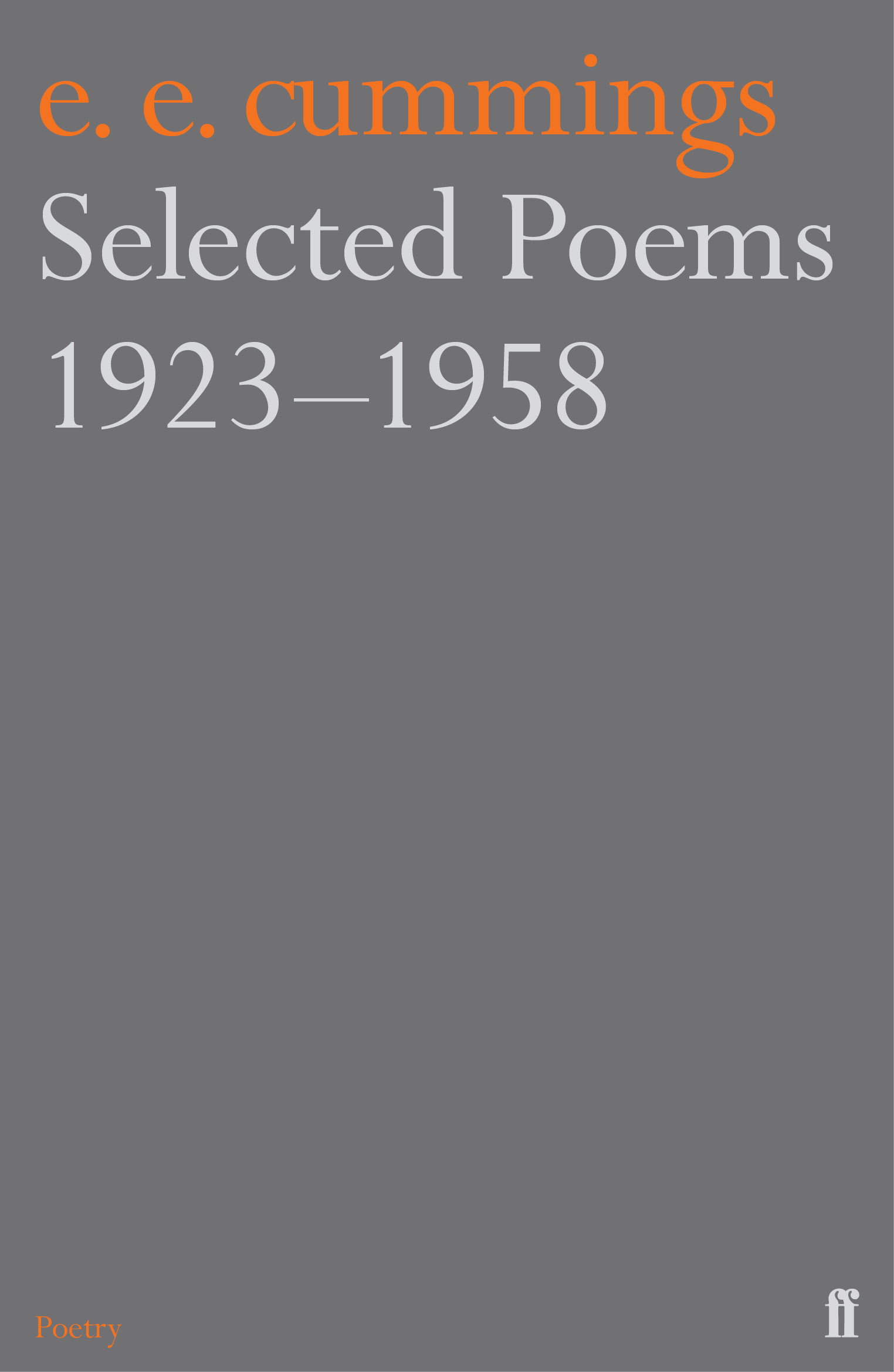 Cover of Selected Poems 1923-1958
