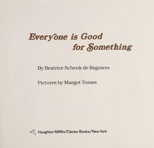 Cover of Everyone is Good for Something