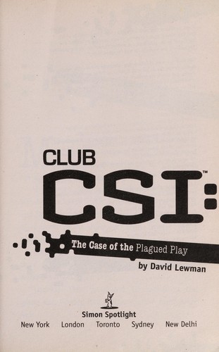 Cover of The Case of the Plagued Play