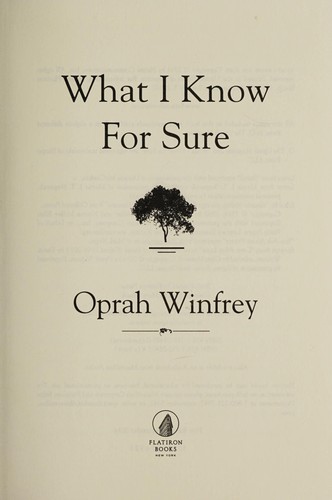 Cover of What I know for sure