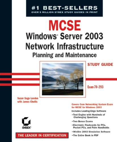 Cover of MCSE: Windows Server 2003 Network Infrastructure Planning and Maintenance Study Guide