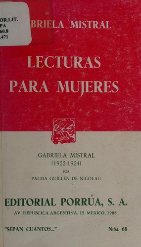Cover of Lecturas Para Mujeres