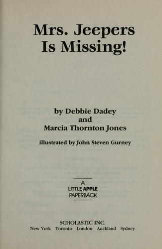 Cover of Mrs. Jeepers Is Missing!
