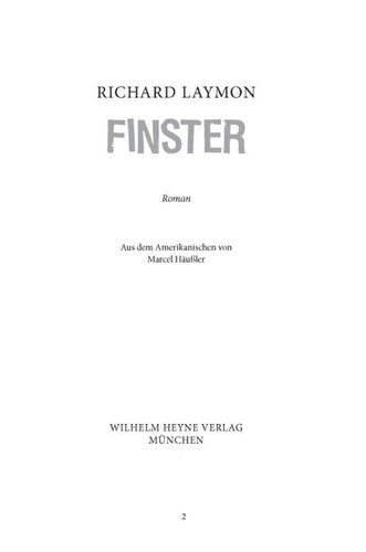 Cover of Finster