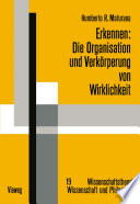 Cover of Erkennen: Die Organisation und Verkorperung von Wirklichkeit