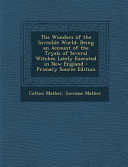 The Wonders of the Invisible World