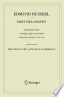 Cover of First Philosophy