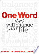 Cover of One Word That Will Change Your Life