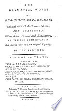 Cover of Dramatick Works ...