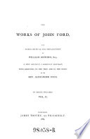 Cover of "The" Works of John Ford