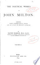 Cover of The Poetical Works of John Milton