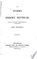Cover of The Works of Jeremy Bentham