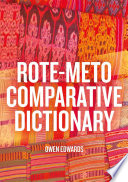 Cover of Rote-Meto Comparative Dictionary