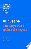 Cover of Augustine: The City of God Against the Pagans