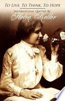 Cover of To Live, to Think, to Hope