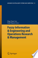 Fuzzy Information & Engineering and Operations Research & Management