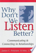 Cover of Why Don't We Listen Better?