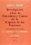 Investigacion sobre la naturaleza y causas de la riqueza de las naciones