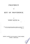 Cover of Prophecy the Key of Providence