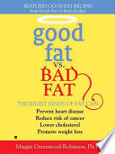 Cover of Good Fat vs. Bad Fat
