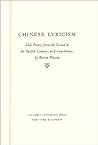 Cover of Chinese lyricism;: Shih poetry from the second to the twelfth century,