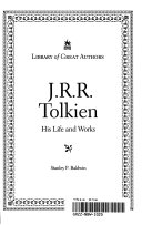 Cover of J.R.R. Tolkien: His Life and Works