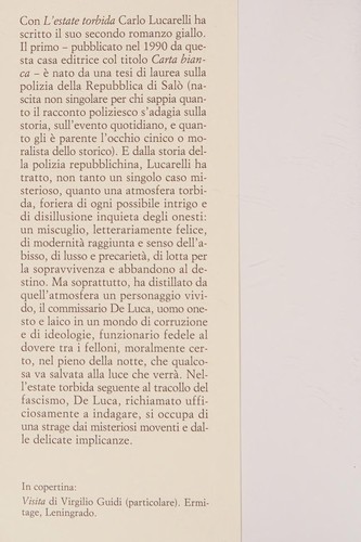 Cover of L'estate torbida