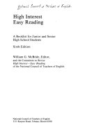 Cover of High Interest Easy Reading: An Annotated Booklist for Middle and Senior High School