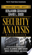 Cover of Security Analysis, Part II - Fixed-Value Investments